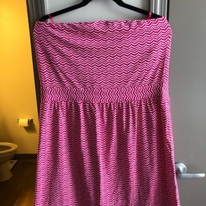 Vineyard Vines Whale Tail Chevron Strapless Dress